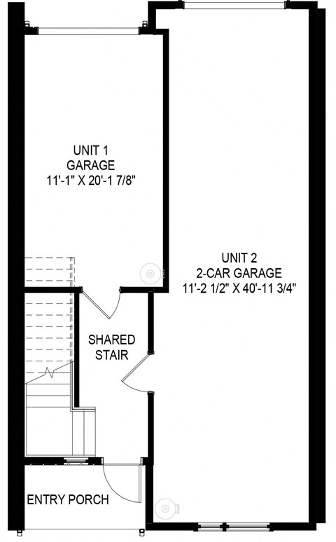 floor plan of the second floor of a house